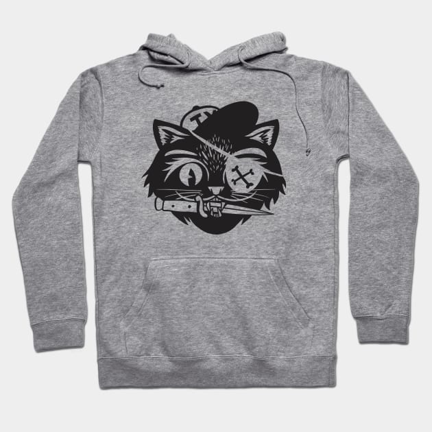 Alley Cat - One Color Hoodie by sombreroinc